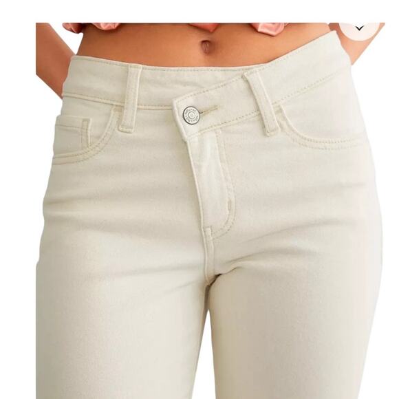 Willow & Root Everyday Straight  Jean Off White Style WR625S Size 27 - Picture 2 of 12